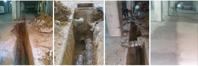 Rehabilitación de saneamientos en comunidad de propietarios de Barakaldo según dictamen ITE