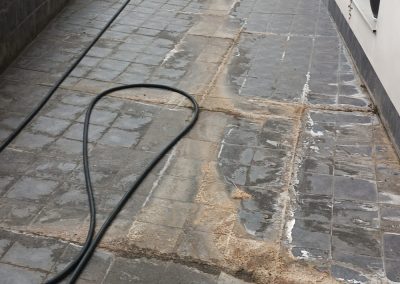 Estado del patio interior de la comunidad de propietarios