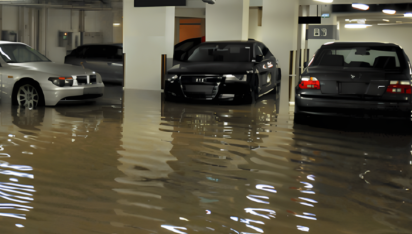 Garaje inundado: Evacuamos el agua acumulada en parkings comunitarios y privados. Garaje inundado: Evacuamos el agua acumulada en parkings comunitarios y privados.