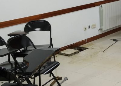 Desatasco de arqueta y tuberías fecales.